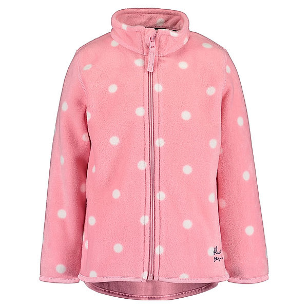 BLUE SEVEN Fleecejacke ESSENTIALS gepunktet in mauve