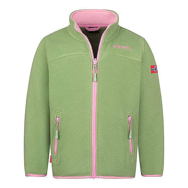 TROLLKIDS Fleecejacke GIRLS OPPDAL in pistachio green