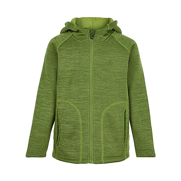 Color Kids Fleecejacke MIDLAYER in grün melange