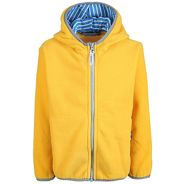 finkid Fleecejacke PAUKKU in yellow/storm