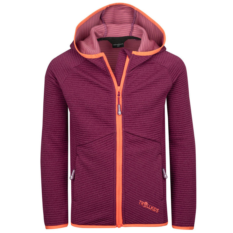 Fleecejacke SOGNDAL in mulberry/peach