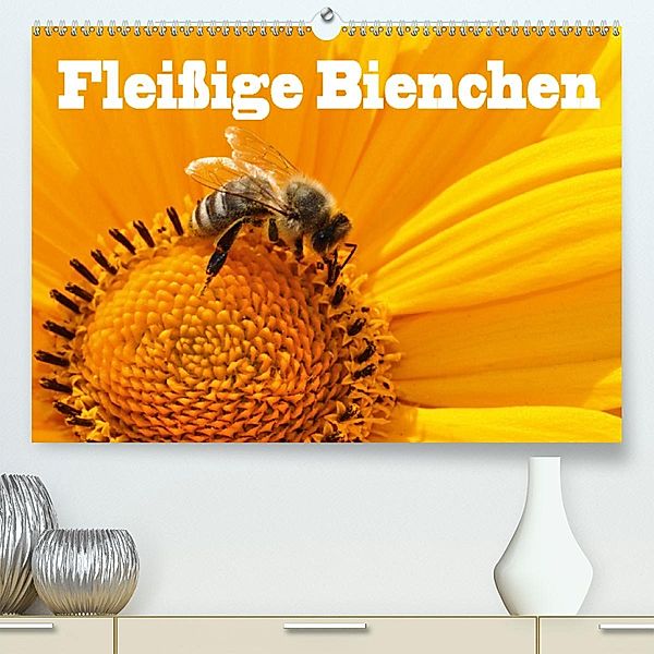 Fleißige Bienchen(Premium, hochwertiger DIN A2 Wandkalender 2020, Kunstdruck in Hochglanz), Jan Wolf