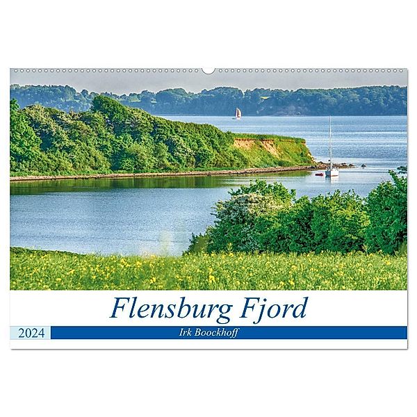 Flensburg Fjord (Wandkalender 2024 DIN A2 quer), CALVENDO Monatskalender, Irk Boockhoff