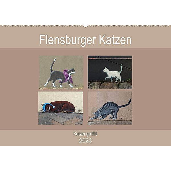 Flensburger Katzen (Wandkalender 2023 DIN A2 quer), Martina Busch