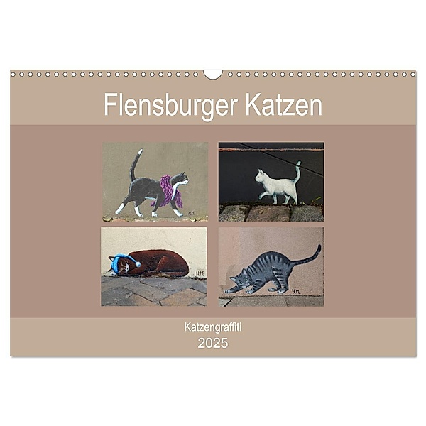 Flensburger Katzen (Wandkalender 2025 DIN A3 quer), CALVENDO Monatskalender, Calvendo, Martina Busch