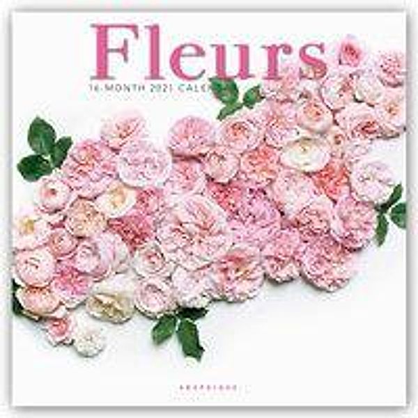 Fleurs - Blumen 2021 - 16-Monatskalender, Graphique de France