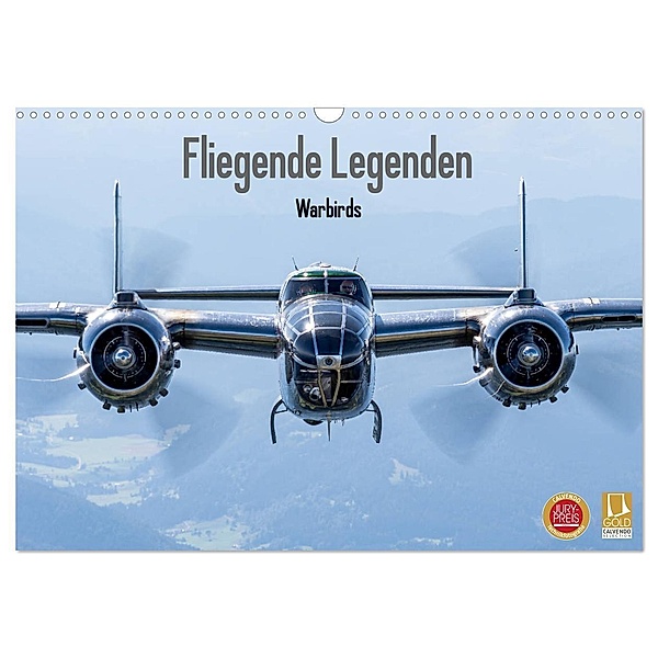 Fliegende Legenden - Warbirds (Wandkalender 2024 DIN A3 quer), CALVENDO Monatskalender, Björn Engelke