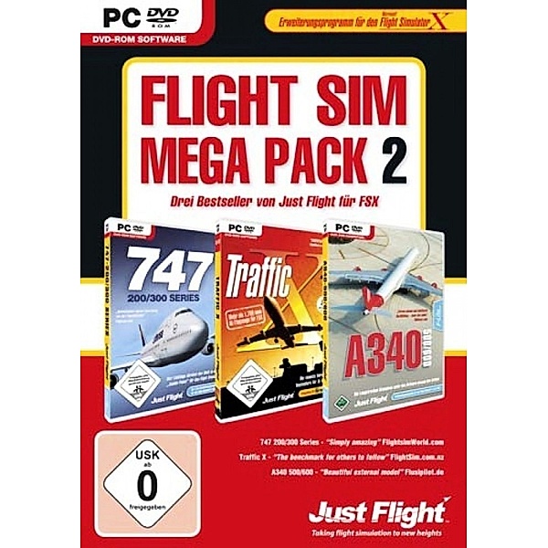Flight Sim Mega Pack 2, Pc Dvd-rom