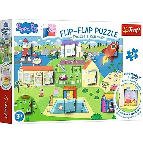 Trefl Flip-Flap Peppa Pigs (Kinderpuzzle)