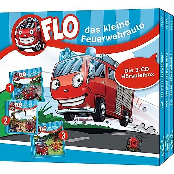 Flo - das kleine Feuerwehrauto - Die 3-CD Hörspielbox 1,Audio-CD, Christian Mörken