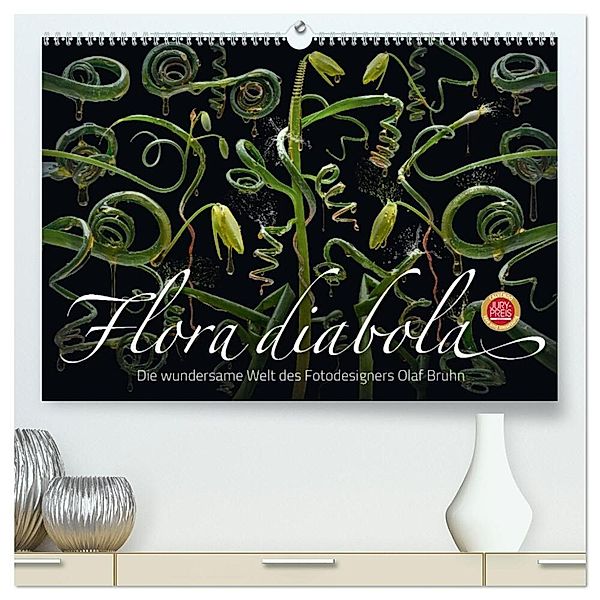 Flora diabola - Die wundersame Welt des Fotodesigners Olaf Bruhn (hochwertiger Premium Wandkalender 2024 DIN A2 quer), Kunstdruck in Hochglanz, Olaf Bruhn