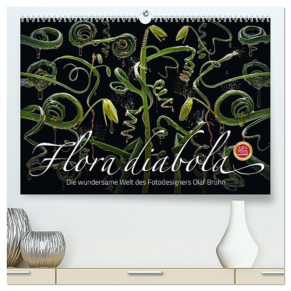 Flora diabola - Die wundersame Welt des Fotodesigners Olaf Bruhn (hochwertiger Premium Wandkalender 2025 DIN A2 quer), Kunstdruck in Hochglanz, Calvendo, Olaf Bruhn