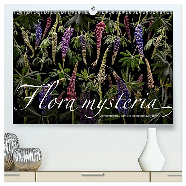 Flora mysteria - Die wundersame Welt des Fotografen Olaf Bruhn (hochwertiger Premium Wandkalender 2025 DIN A2 quer), Kunstdruck in Hochglanz, Calvendo, Olaf Bruhn