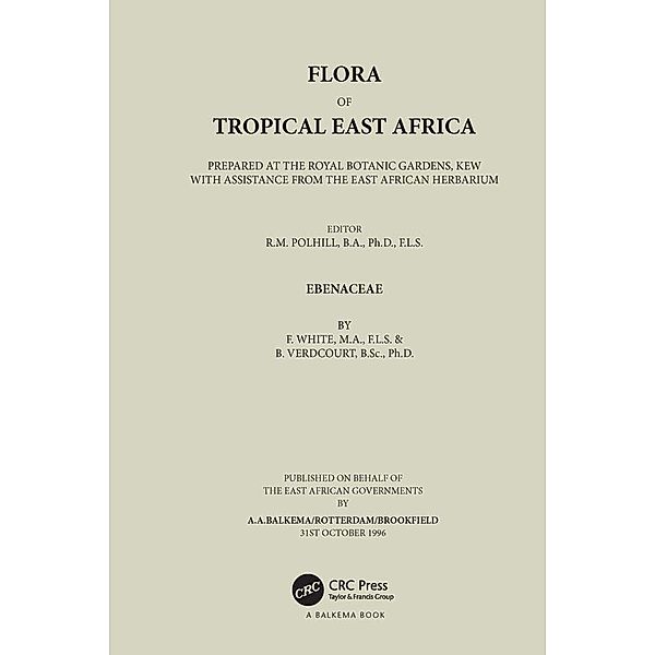 Flora of Tropical East Africa - Ebenaceae (1996), B. Verdcourt, F. White