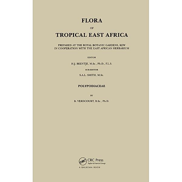 Flora of Tropical East Africa - Polypodiaceae (2001), Bernard Verdcourt