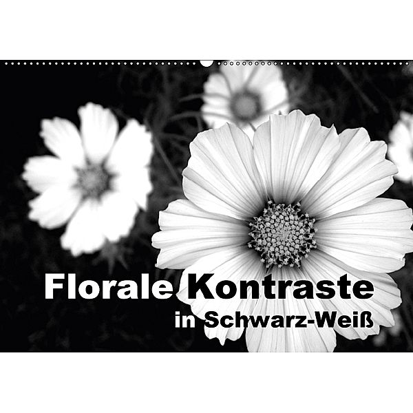 Florale Kontraste in Schwarz-Weiß (Wandkalender 2018 DIN A2 quer), Linda Schilling und Michael Wlotzka