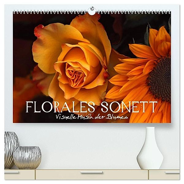 Florales Sonett - Visuelle Musik der Blumen (hochwertiger Premium Wandkalender 2025 DIN A2 quer), Kunstdruck in Hochglanz, Calvendo, Vronja Photon (Veronika Verenin)