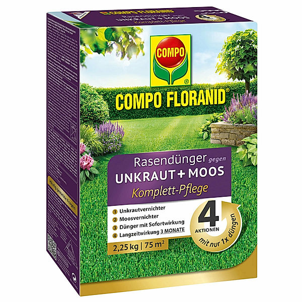 Floranid Rasendünger 4in1,  2,25kg