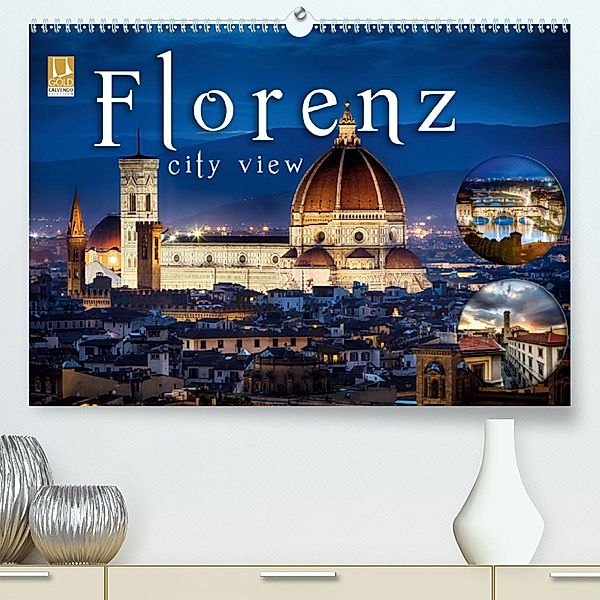 Florenz city view (Premium-Kalender 2020 DIN A2 quer), Monika Schöb