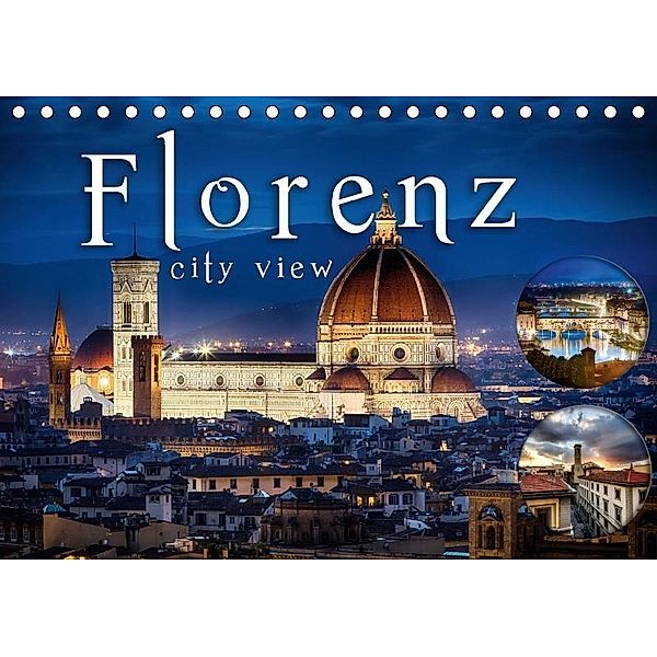 Florenz city view (Tischkalender 2017 DIN A5 quer), Monika Schöb
