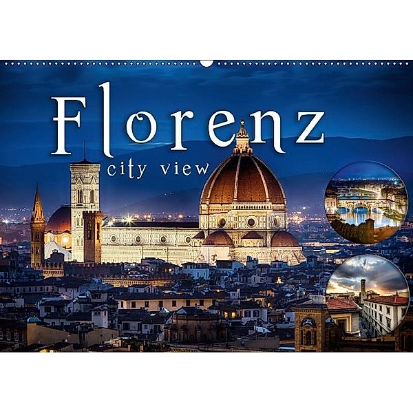 Florenz city view (Wandkalender 2017 DIN A2 quer), Monika Schöb