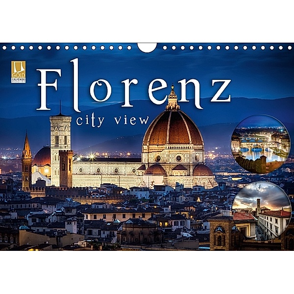Florenz city view (Wandkalender 2018 DIN A4 quer) Dieser erfolgreiche Kalender wurde dieses Jahr mit gleichen Bildern un, Monika Schöb