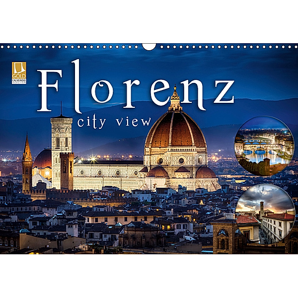 Florenz city view (Wandkalender 2019 DIN A3 quer), Monika Schöb