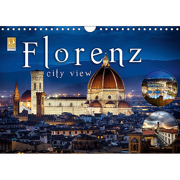 Florenz city view (Wandkalender 2019 DIN A4 quer), Monika Schöb