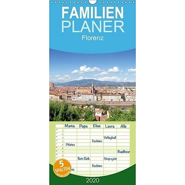 Florenz - Familienplaner hoch (Wandkalender 2020 , 21 cm x 45 cm, hoch), Markus Gann