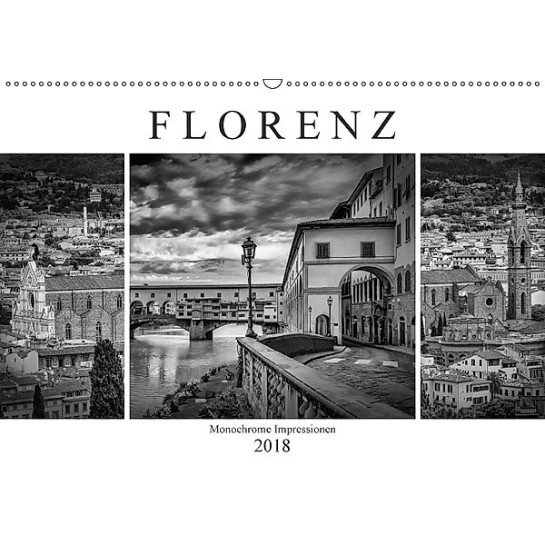 FLORENZ Monochrome Impressionen (Wandkalender 2018 DIN A2 quer), Melanie Viola