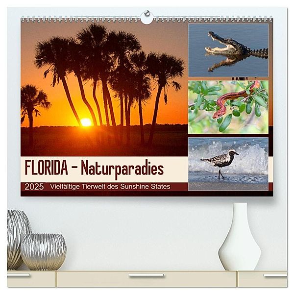 FLORIDA - Naturparadies (hochwertiger Premium Wandkalender 2025 DIN A2 quer), Kunstdruck in Hochglanz, Calvendo, Kevin Eßer