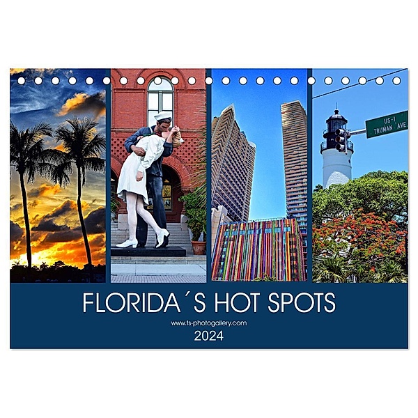 Florida Spots II (Tischkalender 2024 DIN A5 quer), CALVENDO Monatskalender, Thomas Schroeder