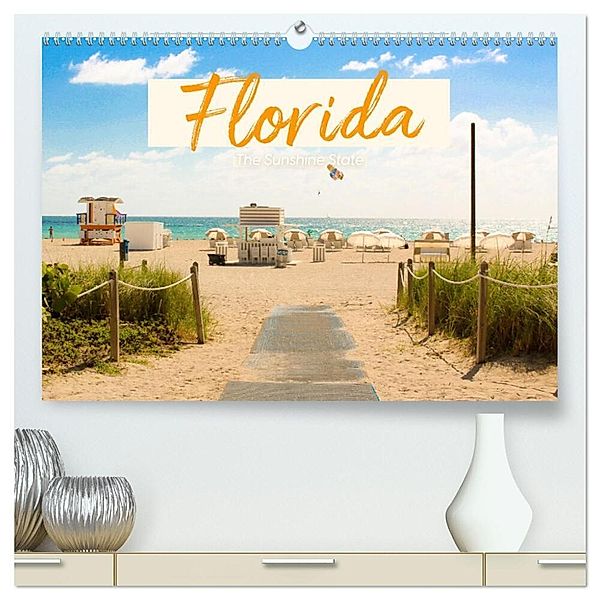 Florida - The Sunshine State (hochwertiger Premium Wandkalender 2024 DIN A2 quer), Kunstdruck in Hochglanz, Benjamin Lederer