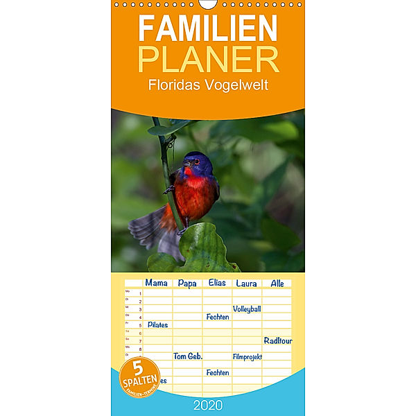 Floridas Vogelwelt - Familienplaner hoch (Wandkalender 2020 , 21 cm x 45 cm, hoch), Ralf Weise / natureinimages.com