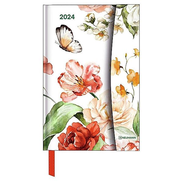 Flower Fantasy 2024 - Diary - Buchkalender - Taschenkalender - 10x15