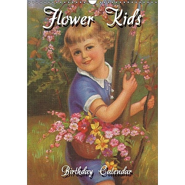 Flower Kids (UK-Version) (Wall Calendar perpetual DIN A3 Portrait), Pferdografen.de