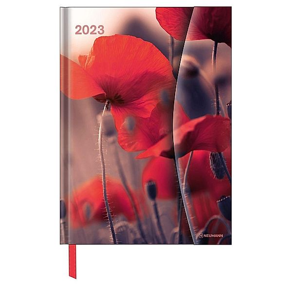 Flowers 2023 - Diary - Buchkalender - Taschenkalender - 16x22