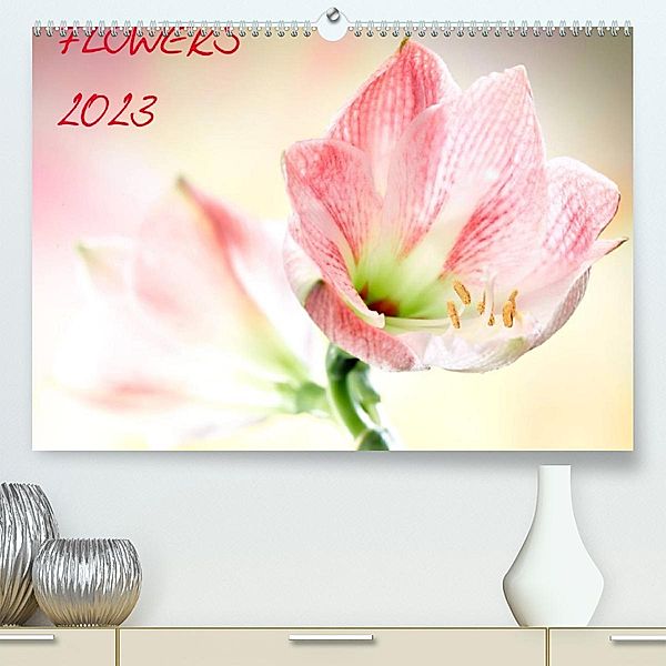 Flowers / 2023 (Premium, hochwertiger DIN A2 Wandkalender 2023, Kunstdruck in Hochglanz), Axel und Max Waldecker