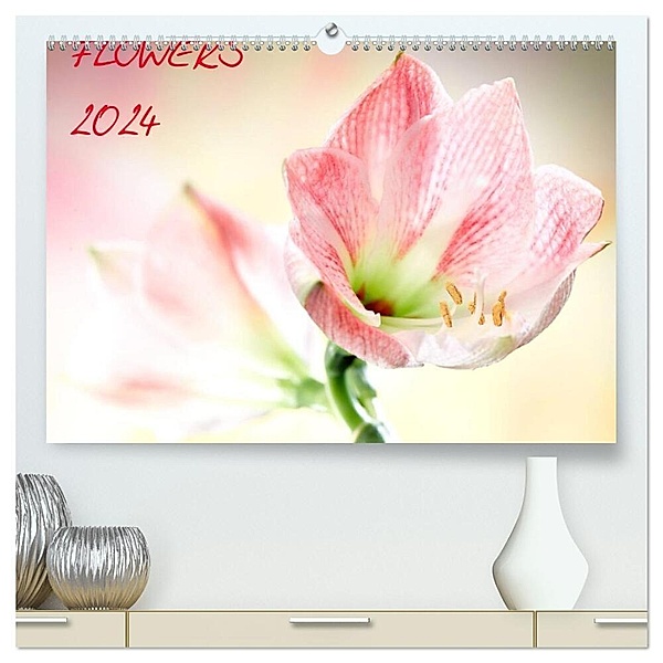 Flowers / 2024 (hochwertiger Premium Wandkalender 2024 DIN A2 quer), Kunstdruck in Hochglanz, Axel und Max Waldecker