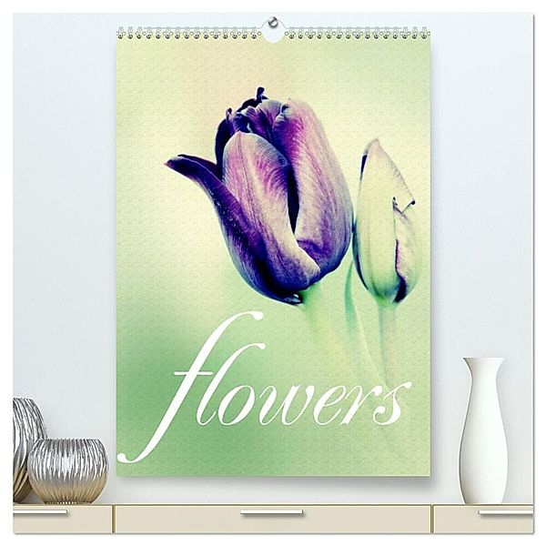 flowers (hochwertiger Premium Wandkalender 2024 DIN A2 hoch), Kunstdruck in Hochglanz, Brigitte Stehle