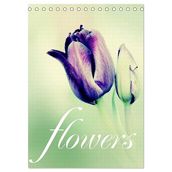 flowers (Tischkalender 2024 DIN A5 hoch), CALVENDO Monatskalender, Brigitte Stehle