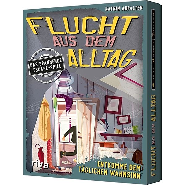 riva Verlag, Riva Flucht aus dem Alltag - Das spannende Escape-Spiel (Spiel), Katrin Abfalter