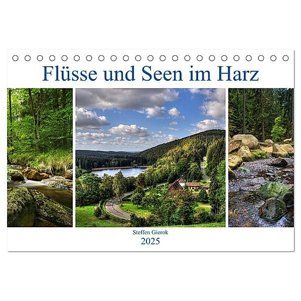 Flüsse und Seen im Harz (Tischkalender 2025 DIN A5 quer), CALVENDO Monatskalender, Calvendo, Steffen Gierok