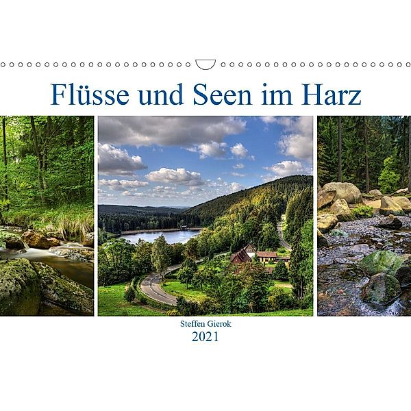 Flüsse und Seen im Harz (Wandkalender 2021 DIN A3 quer), Steffen Gierok