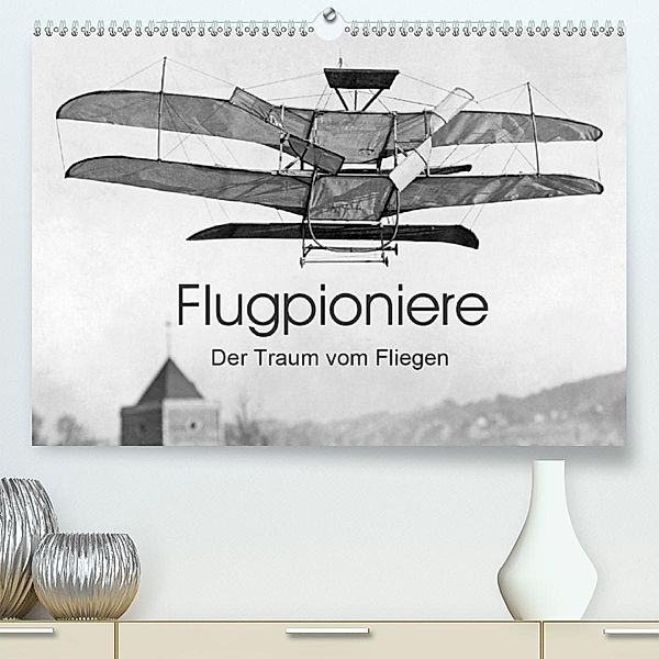 Flugpioniere - Der Traum vom Fliegen (Premium-Kalender 2020 DIN A2 quer), Timeline Images