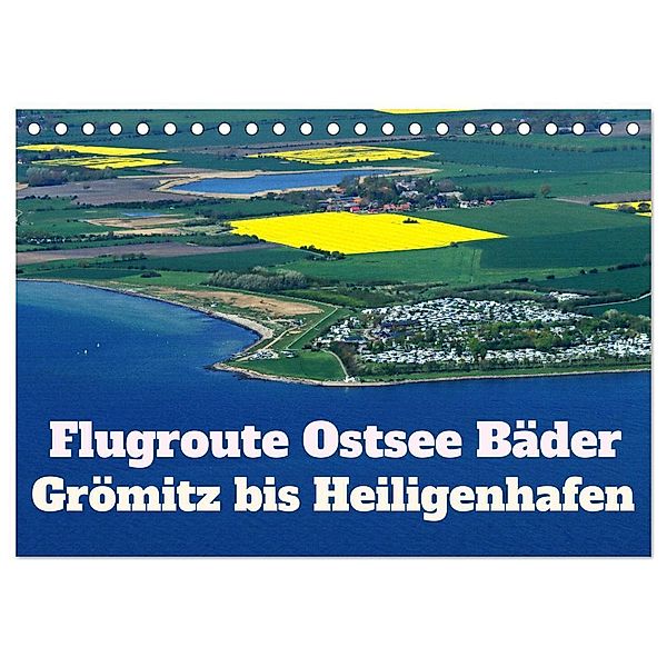 Flugroute Ostsee Bäder (Tischkalender 2024 DIN A5 quer), CALVENDO Monatskalender, Rolf Braun