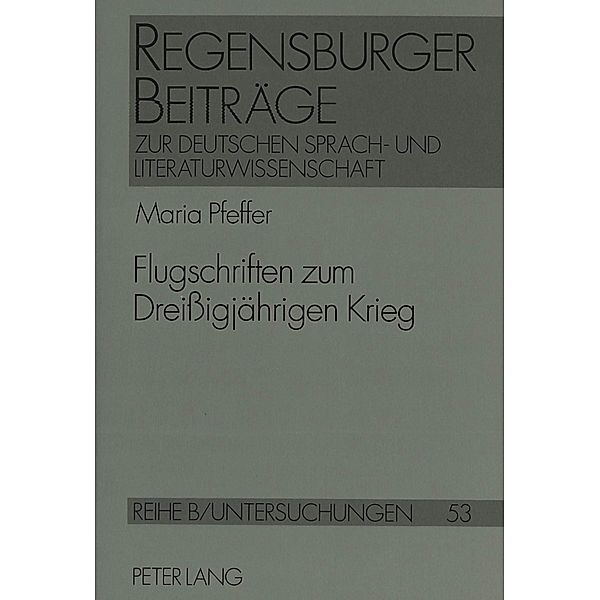 Flugschriften zum Dreissigjährigen Krieg, Maria Pfeffer