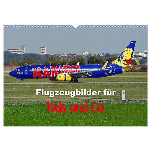 Flugzeugbilder für Kids und Co (Wandkalender 2024 DIN A3 quer), CALVENDO Monatskalender, TomTom