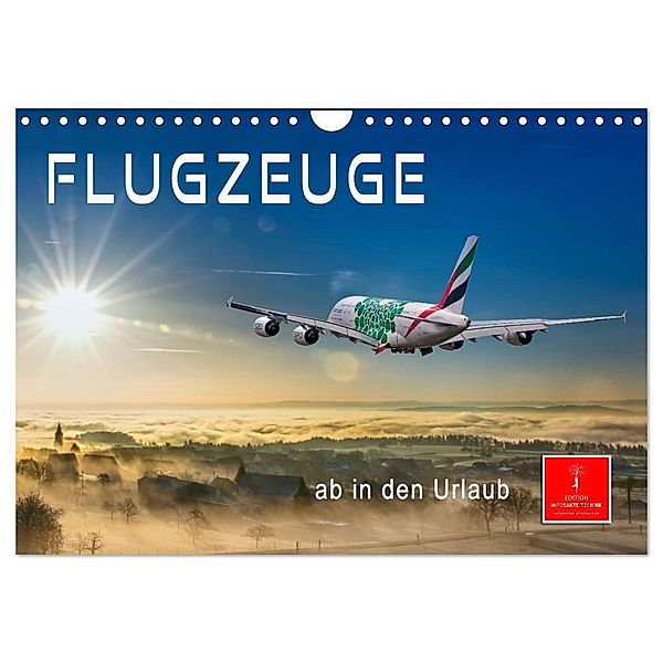 Flugzeuge - ab in den Urlaub (Wandkalender 2024 DIN A4 quer), CALVENDO Monatskalender, Peter Roder