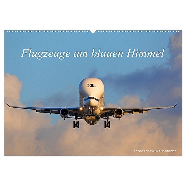 Flugzeuge am blauen Himmel (Wandkalender 2024 DIN A2 quer), CALVENDO Monatskalender, Frank Gayde